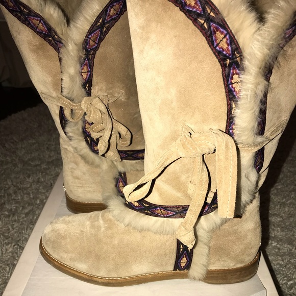 Jimmy Choo Rabbit fur boots - Picture 3 of 5